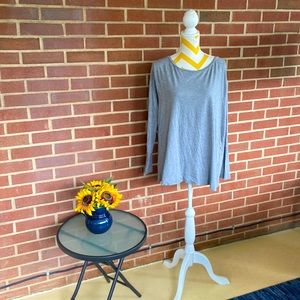 LOFT Tee with Sheer Panel Back